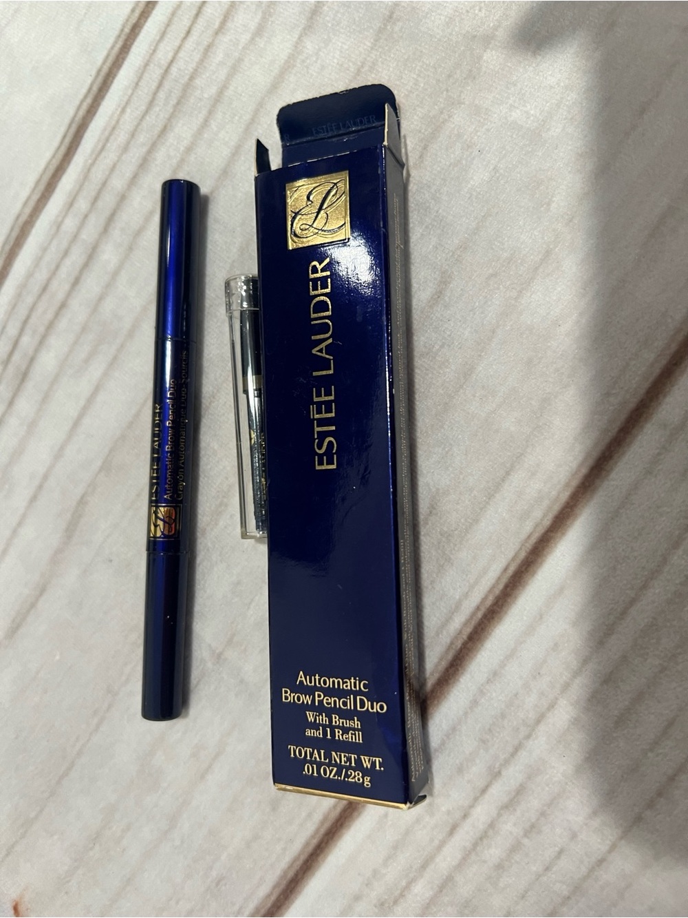Retired Estee Lauder Automatic Brow Pencil Duo with refill 07 soft blonde